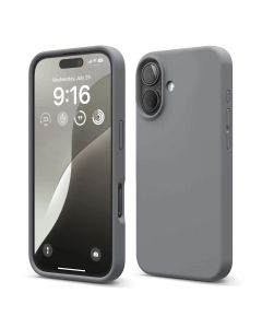 iPhone 16 Mobilskal Silikon Rvelon - Grå