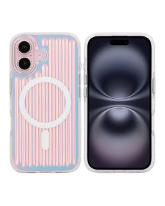 iPhone 16 Stöttåligt Mobilskal Magsafe Reflektionsfärg - Röd