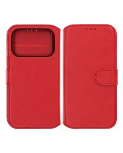 Rvelon Plånboksfodral Magnet för iPhone 17 Pro - Röd