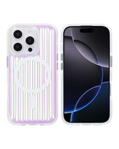 iPhone 16 Pro Stöttåligt Mobilskal Magsafe Reflektionsfärg - Grön