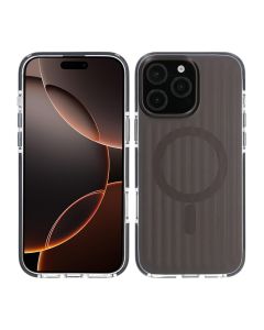 Mönstrat TPU Skal till iPhone 16 Pro Max med MagSafe - Svart