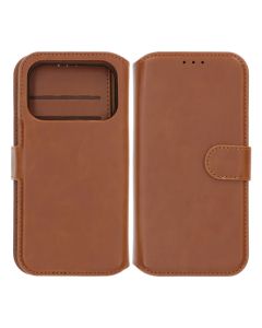 Rvelon Plånboksfodral Magnet för iPhone 17 Pro - Brun