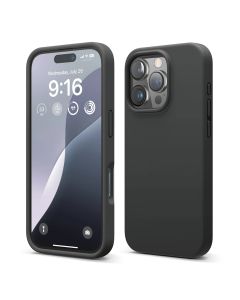 iPhone 16 Pro Max Mobilskal Silikon Rvelon - Svart