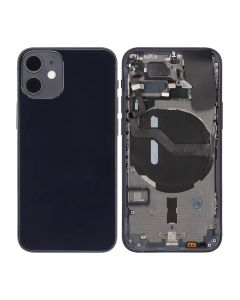 iPhone 12 Mini Baksida Komplett Med Smådelar - Svart