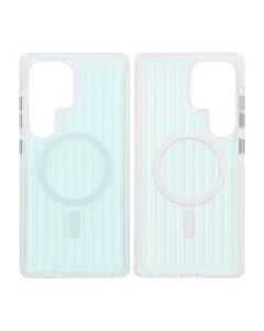 Samsung Galaxy S25 Ultra Stöttåligt Mobilskal Magsafe Reflektionsfärg - Blå