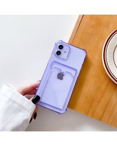 iPhone 11 Stöttåligt Skal med Korthållare - Lila- G-SP.se