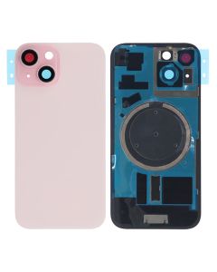 iPhone 15 Plus Baksida Glas med Magsafe Magnet - Rosa