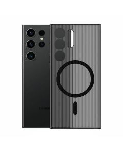 Samsung S24 Ultra Mobilskal Korrugerad Anti-Halk - Svart