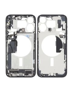 Mittenram med smådelar för iPhone 15 Pro Max - Blå Titan OEM