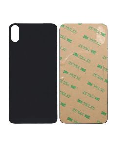 iPhone XS Baksida Glas med Självhäftande tejp - Svart