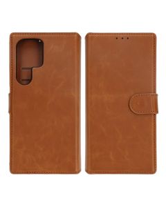 Samsung Galaxy S24 Ultra Plånboksfodral Magnet Rvelon - Brun