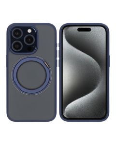 iPhone 15 Pro Mobilskal med Magsafe Stativ - Blå