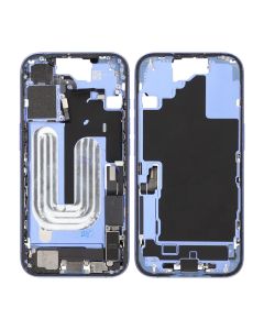 Mittenram med smådelar för iPhone 16 - Blå OEM