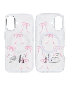 Mobilskal Magsafe till iPhone 17 - Transparent med rosett