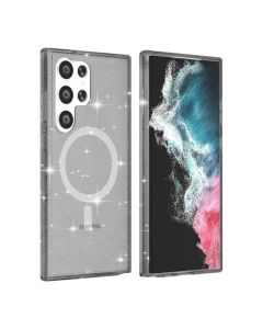 Samsung Galaxy S24 Ultra Mobilskal Glitter Magsafe - Svart