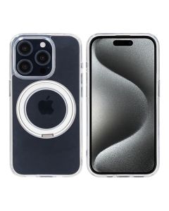 iPhone 15 Pro Mobilskal med Magsafe Stativ - Transparent