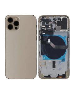 iPhone 12 Pro Baksida med Komplett Ram OEM - Guld