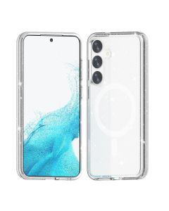 Samsung Galaxy S24 Plus Mobilskal Glitter Magsafe - Transparent