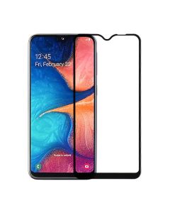 Skärmskydd Samsung Galaxy A20e - 3D Härdat Glas Svart (miljö)- G-SP.se