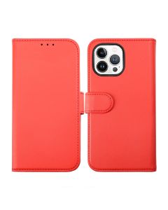 iPhone 14 Pro Max Plånboksfodral Magnet Rvelon - Röd- G-SP.se