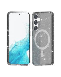 Samsung Galaxy S24 Plus Mobilskal Glitter Magsafe - Svart