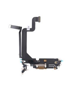 iPhone 14 Pro Max Laddkontakt med Flexkabel Original - Guld