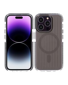 Mönstrat TPU Skal till iPhone 14 Pro med MagSafe - Svart