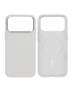 Mobilskal för iPhone 17 Pro Max - Kameraskydd Vit PU-läder