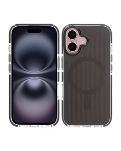 Mönstrat TPU Skal till iPhone 16 med MagSafe - Svart