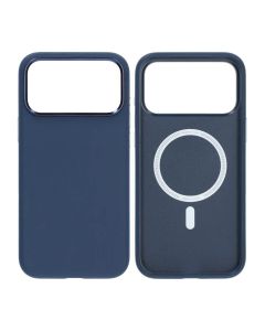 Mobilskal konstläder med Magsafe för iPhone 17 Pro - Blå