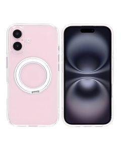 iPhone 16 Plus Mobilskal med Magsafe Stativ - Transparent