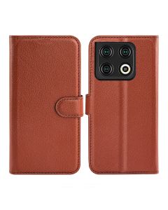 OnePlus 10T Plånboksfodral med Stativ - Brun- G-SP.se