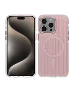 Mönstrat TPU Skal till iPhone 15 Pro Max med MagSafe - Rosa