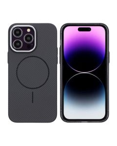 iPhone 14 Pro Mobilskal Carbonmönstrad - Svart