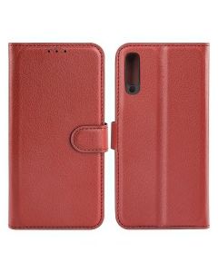 Samsung Galaxy A50s Plånboksfodral med Stativ - Brun