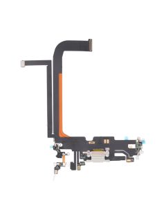 iPhone 13 Pro Max Laddkontakt med Flexkabel Original - Vit