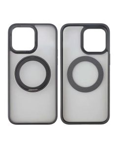 iPhone 15 Pro Max Skal med MagSafe Stativ Rvelon - Svart- G-SP.se