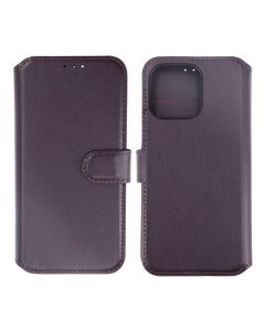 iPhone 15 Pro Max Plånboksfodral Läder Rvelon - Lila- G-SP.se