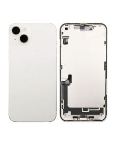 iPhone 14 Plus Baksida med Komplett Ram - Vit- G-SP.se
