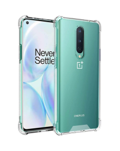 Stöttåligt Mobilskal OnePlus 8 - Transparent- G-SP.se