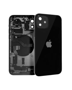 iPhone 12 Baksida med Komplett Ram - Svart- G-SP.se