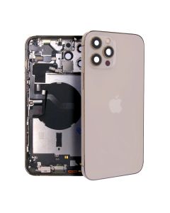 iPhone 12 Pro Max Baksida med Komplett Ram - Guld- G-SP.se