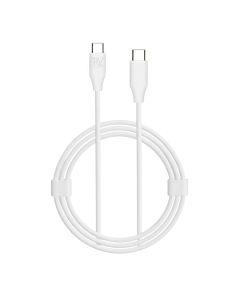 Rvelon Laddkabel USB C till USB C Silikon 60W - 1M Vit