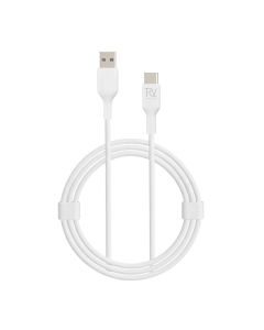 Rvelon USB-A till USB-C Kabel 1M - Vit- G-SP.se