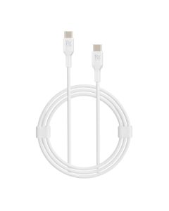 Rvelon USB-C Laddkabel 60W Snabbladdning 2m - Vit