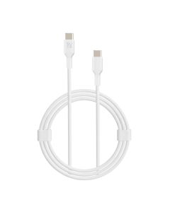 Rvelon USB-C till USB-C Kabel 1m - Vit- G-SP.se
