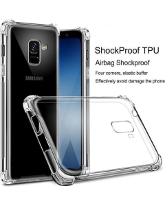 Stöttåligt Skal Samsung Galaxy A6 Plus 2018 - Transparent- G-SP.se