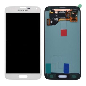 Samsung Galaxy S5 (SM-900F) Skärm med LCD Display OEM - Vit