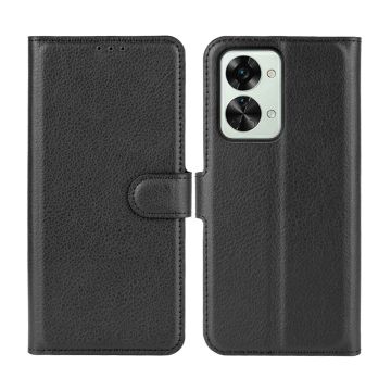 Oneplus Nord 2T Plånboksfodral med Stativ - Svart