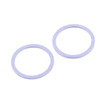 iPhone 12 Linsskydd med Metallram - Lila (2-pack)- G-SP.se